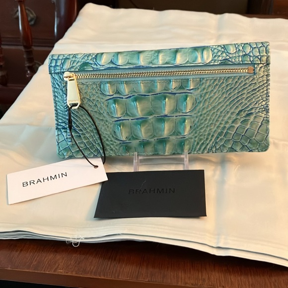 Genuine Brahmin ombre Melbourne, Ady Clutch wallet - Picture 3 of 11